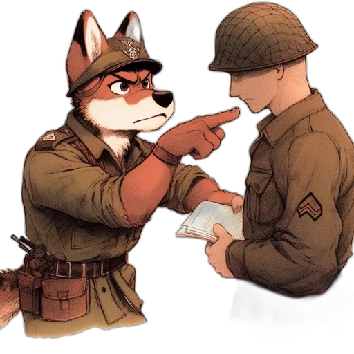 staff, weapon, hat, jacket transparent PNG cut-out