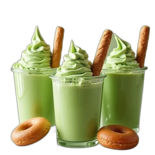 food, 3d render, photorealistic, green transparent PNG cut-out