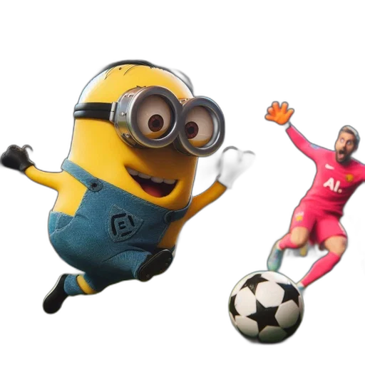 3d render, concept art, cartoon, soccer transparent PNG cut-out