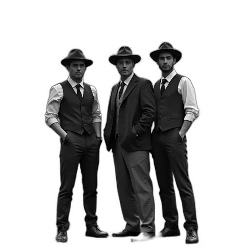 hat, staff, black, white transparent PNG cut-out