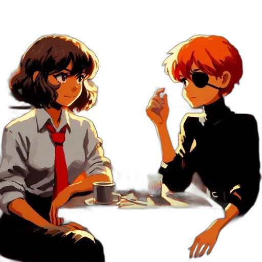 anime, concept art, pixel art, comic book art transparent PNG cut-out