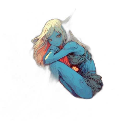 comic book art, concept art, watercolor, fantasy art transparent PNG cut-out