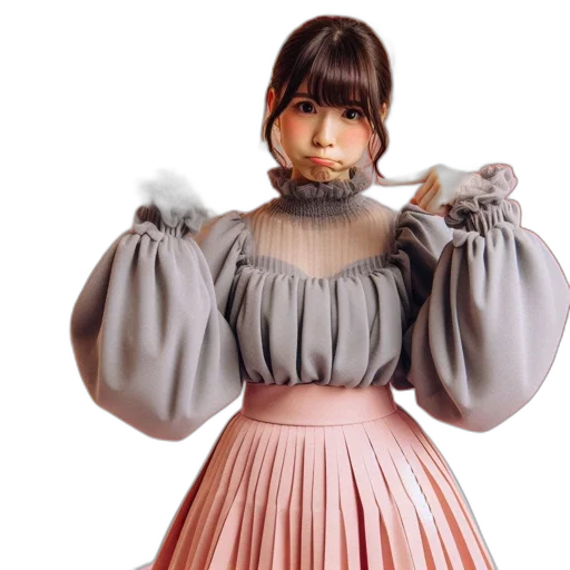 dress, 3d render, photorealistic, concept art transparent PNG cut-out