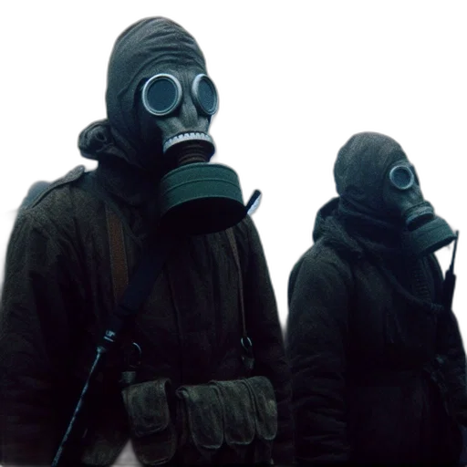 mask, jacket, concept art, cyberpunk transparent PNG cut-out