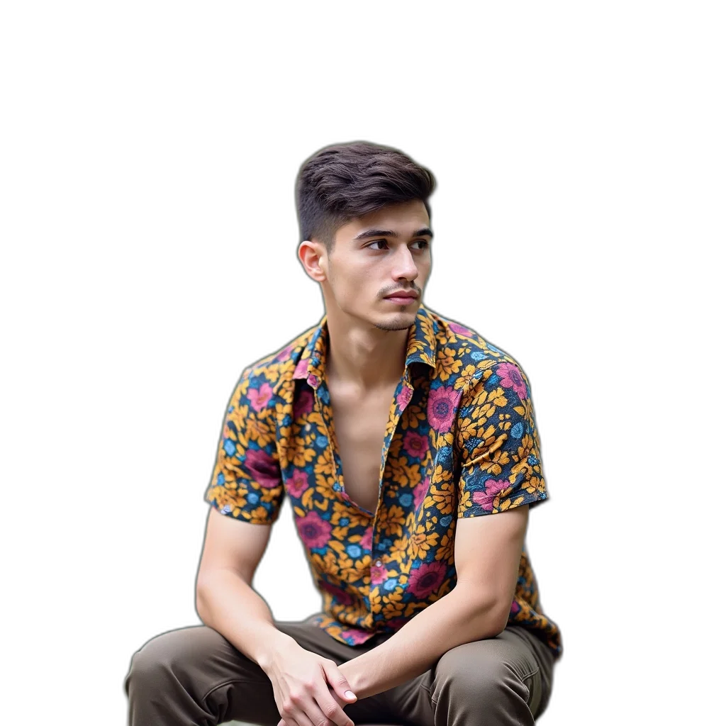 jacket, face, staff, hat transparent PNG cut-out