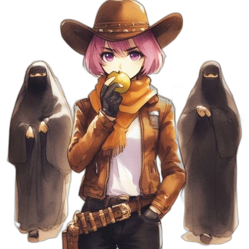 weapon, staff, jacket, animal transparent PNG cut-out