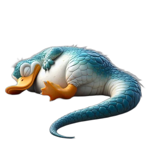 dragon, creature, animal, staff transparent PNG cut-out