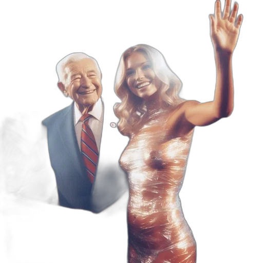 dress, vaporwave, concept art, photorealistic transparent PNG cut-out