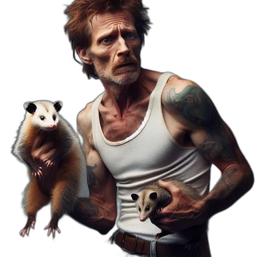 animal, concept art, photorealistic, comic book art transparent PNG cut-out