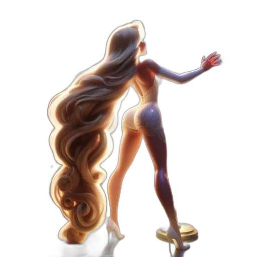 hair, dress, concept art, fantasy art transparent PNG cut-out