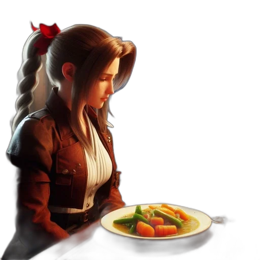 food, concept art, photorealistic, pixel art transparent PNG cut-out