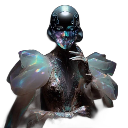 robot, creature, mask, jewelry transparent PNG cut-out