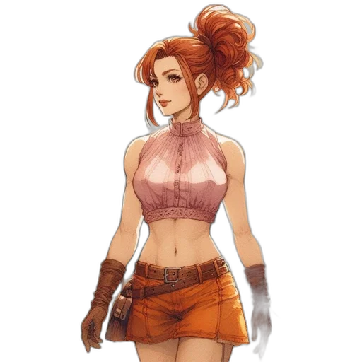dress, staff, weapon, jacket transparent PNG cut-out