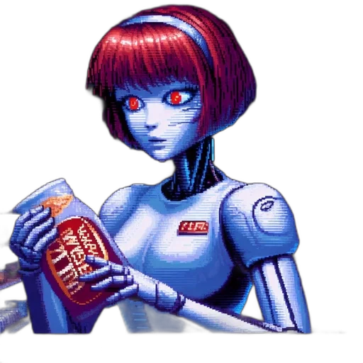 robot, cyberpunk, comic book art, concept art transparent PNG cut-out