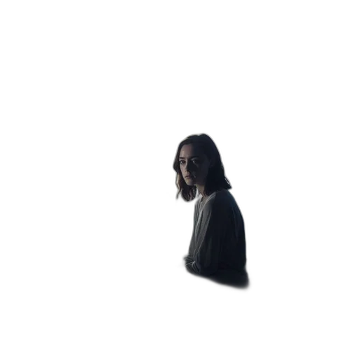 jacket, hair, face, staff transparent PNG cut-out