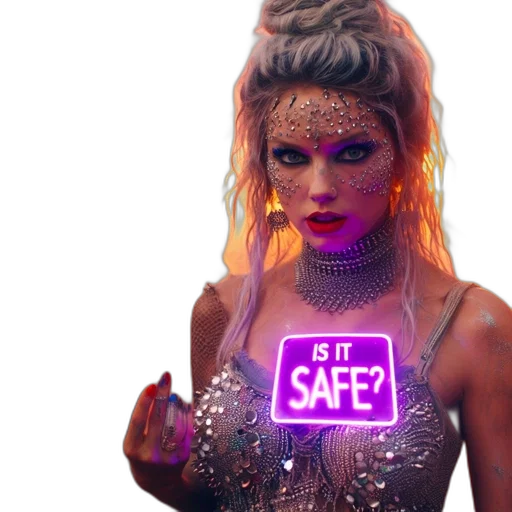 jacket, cyberpunk, neon lights, neon transparent PNG cut-out
