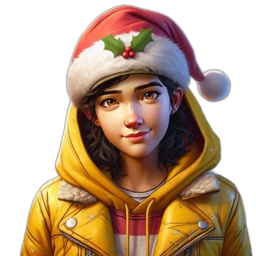 jacket, face, hat, concept art transparent PNG cut-out