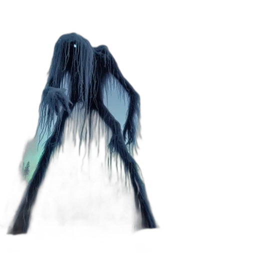 creature, hair, mask, dress transparent PNG cut-out