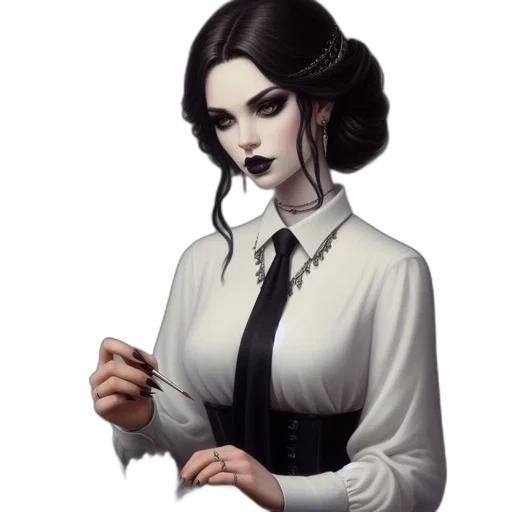 staff, dress, jewelry, face transparent PNG cut-out