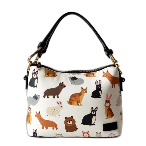 white, shoulder, bag, cartoon transparent PNG cut-out