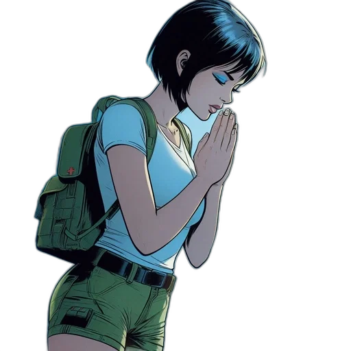 jacket, comic book art, concept art, cartoon transparent PNG cut-out