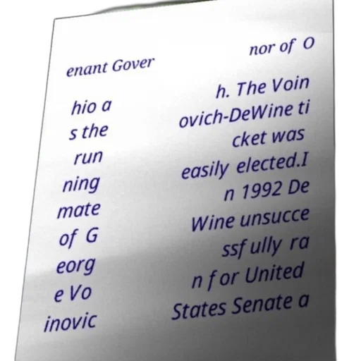 poster, text, about, voinovich-dewine transparent PNG cut-out
