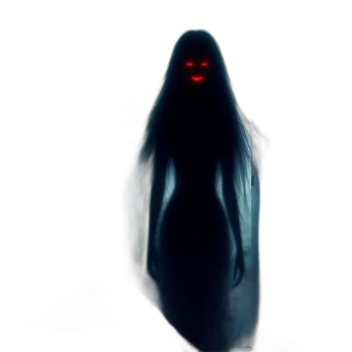 hair, creature, mask, dress transparent PNG cut-out