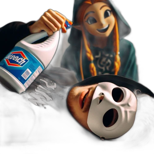 mask, bottle, robot, face transparent PNG cut-out
