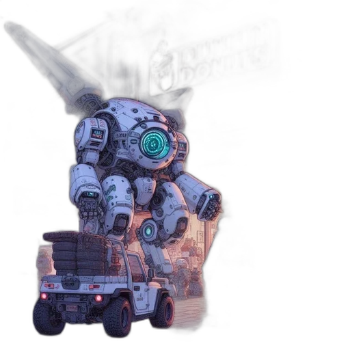 robot, weapon, creature, car transparent PNG cut-out