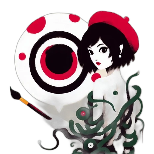 staff, mask, jewelry, umbrella transparent PNG cut-out