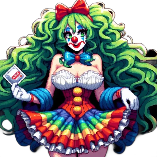 dress, comic book art, concept art, pixel art transparent PNG cut-out