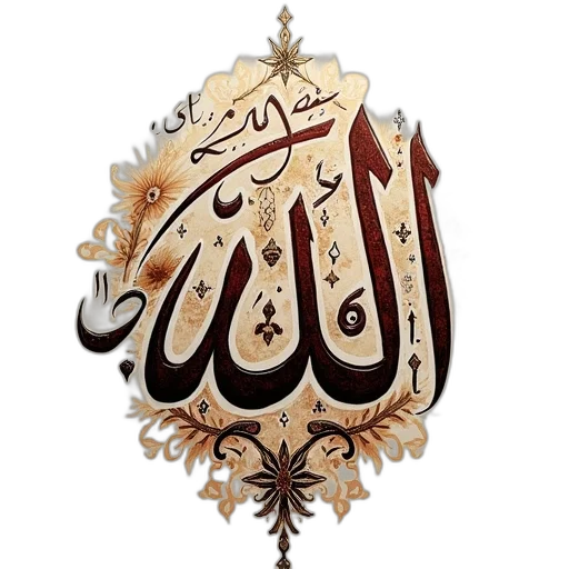 photorealistic, very, beautiful, allah transparent PNG cut-out