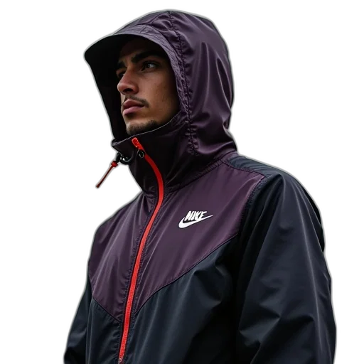 jacket, staff, face, cyberpunk transparent PNG cut-out