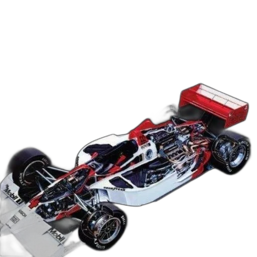 car, robot, 3d render, inspired transparent PNG cut-out