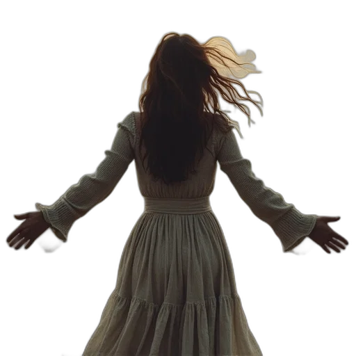 dress, hair, jacket, crown transparent PNG cut-out