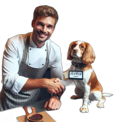 food, staff, photorealistic, chef transparent PNG cut-out