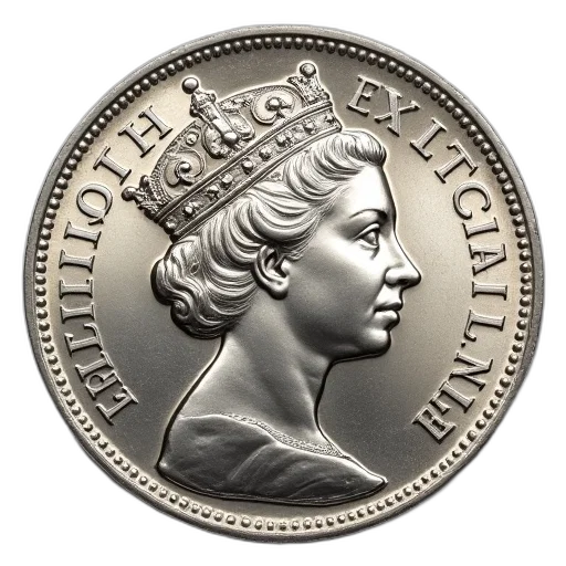 crown, obverse, coinage, dated transparent PNG cut-out