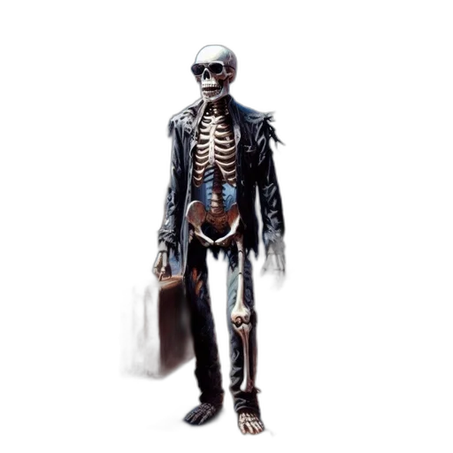 jacket, staff, robot, concept art transparent PNG cut-out