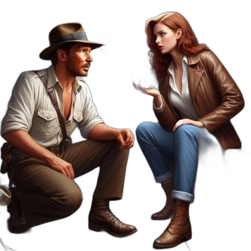 jacket, hat, concept art, comic book art transparent PNG cut-out