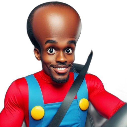 face, hat, hair, robot transparent PNG cut-out