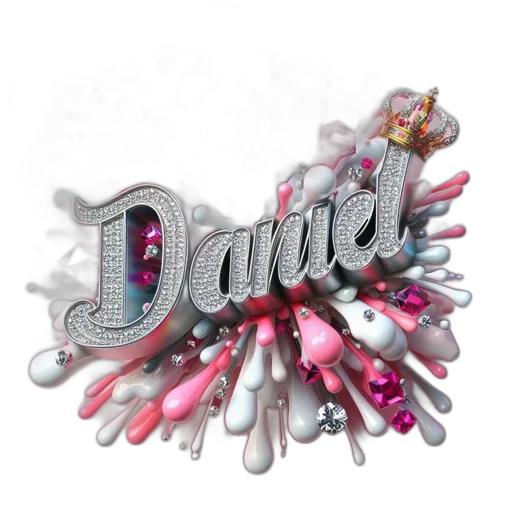 jewelry, crown, 3d render, vaporwave transparent PNG cut-out