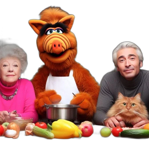 food, older, woman, man transparent PNG cut-out