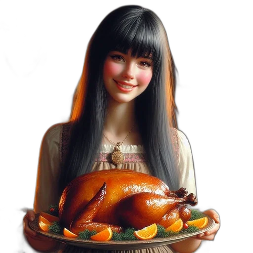 food, animal, face, photorealistic transparent PNG cut-out