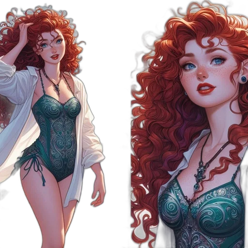 comic book art, concept art, fantasy art, cartoon transparent PNG cut-out