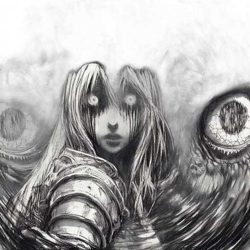 creature, mask, face, hair transparent PNG cut-out