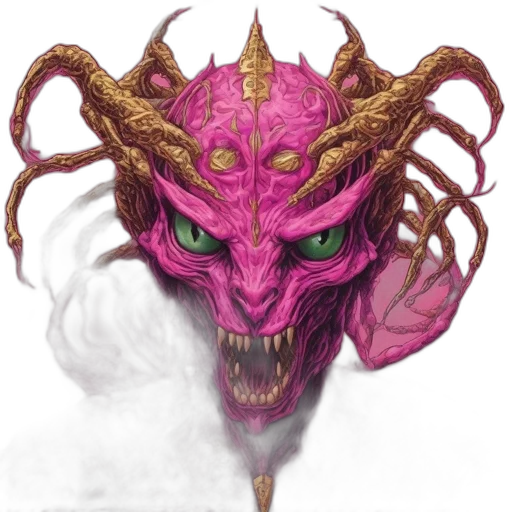 mask, dragon, face, creature transparent PNG cut-out