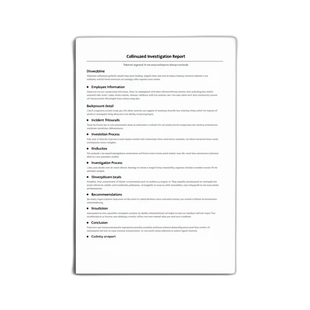detailed, investigation, report, template transparent PNG cut-out