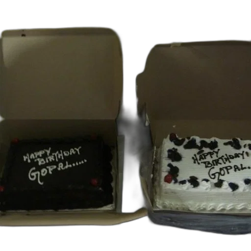 3d render, two, birthday, cakes transparent PNG cut-out