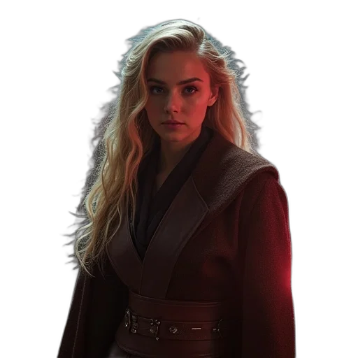 jacket, dragon, staff, face transparent PNG cut-out