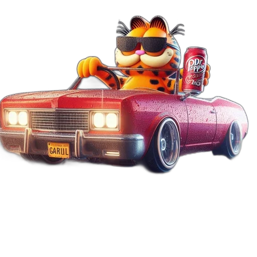 car, animal, concept art, 3d render transparent PNG cut-out